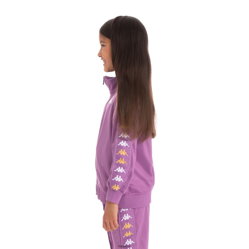 Kappa Kids 222 Banda Annistonin Track Jacket Violet Lavender 408H4N431 - Kappa Trainers UK