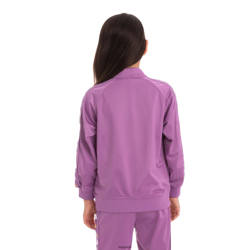 Kappa Kids 222 Banda Annistonin Track Jacket Violet Lavender 408H4N431 - Kappa Trainers UK