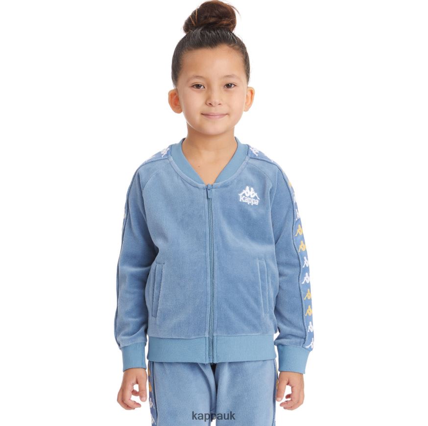 Kappa Kids 222 Banda Benettin Track Jacket Light Blue 408H4N439 - Kappa UK