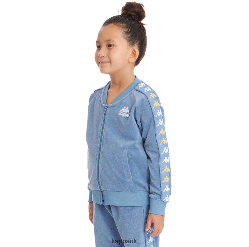 Kappa Kids 222 Banda Benettin Track Jacket Light Blue 408H4N439 - Kappa UK
