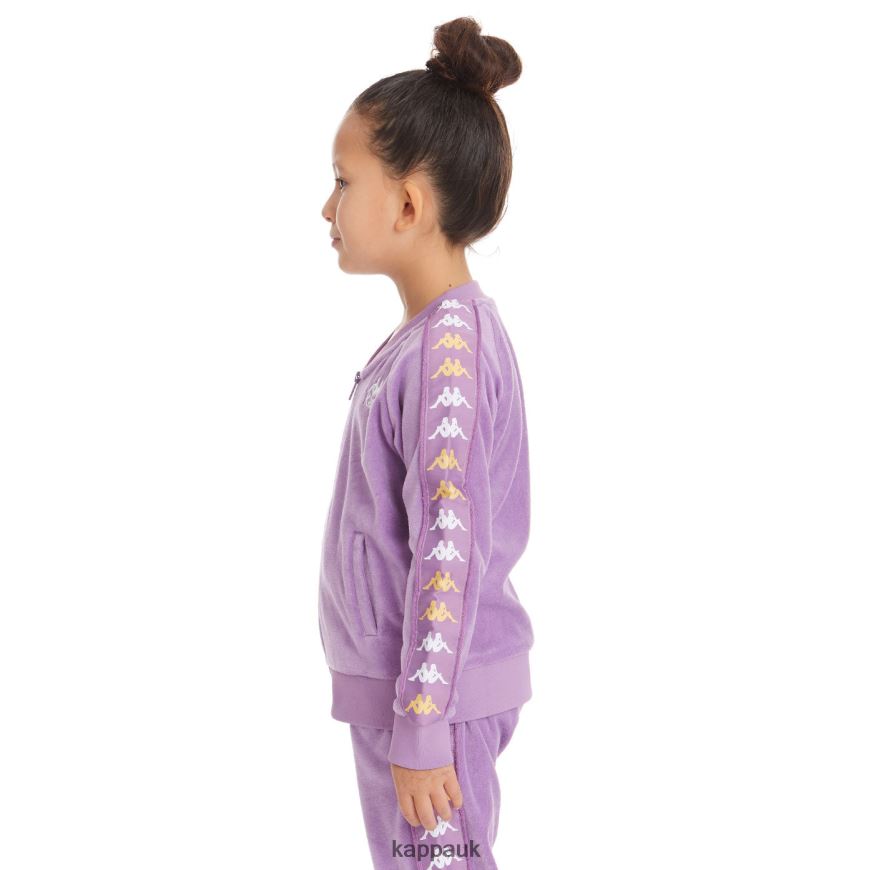 Kappa Kids 222 Banda Benettin Track Jacket Violet Lavender 408H4N429 - Kappa Tracksuit UK