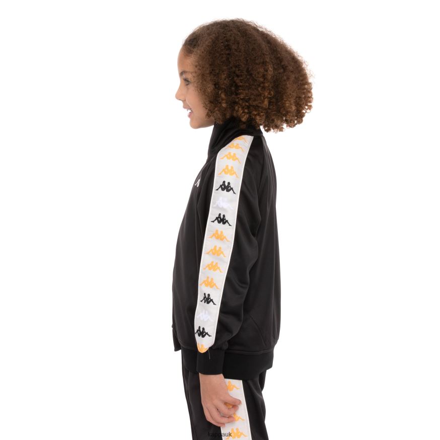 Kappa Kids 222 Banda Dullo 2 Track Jacket Black Smoke 408H4N424 - Kappa UK