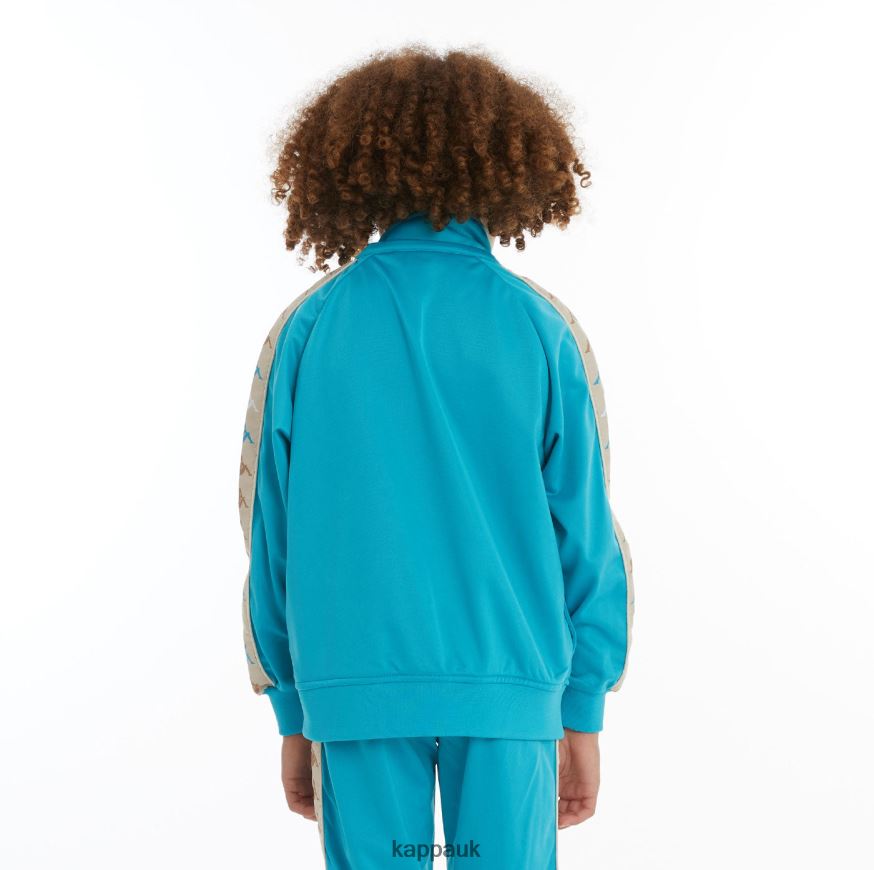 Kappa Kids 222 Banda Dullo 2 Track Jacket Dark Aqua 408H4N421 - Kappa UK
