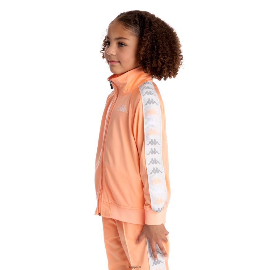 Kappa Kids 222 Banda Dullo 2 Track Jacket Peach 408H4N422 - Kappa Trainers UK