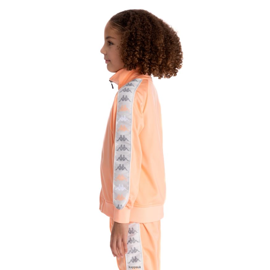 Kappa Kids 222 Banda Dullo 2 Track Jacket Peach 408H4N422 - Kappa Trainers UK