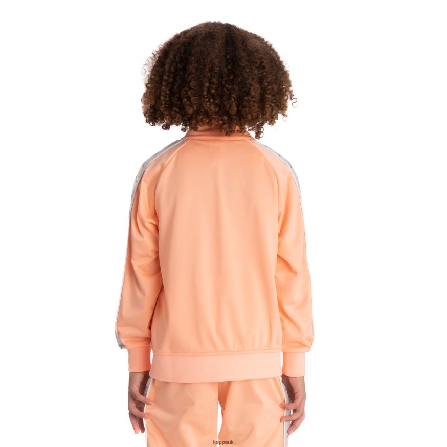 Kappa Kids 222 Banda Dullo 2 Track Jacket Peach 408H4N422 - Kappa Trainers UK