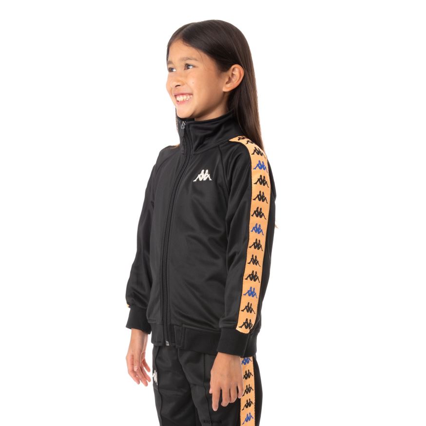 Kappa Kids 222 Banda Dullo Track Jacket Black 408H4N445 - Kappa UK