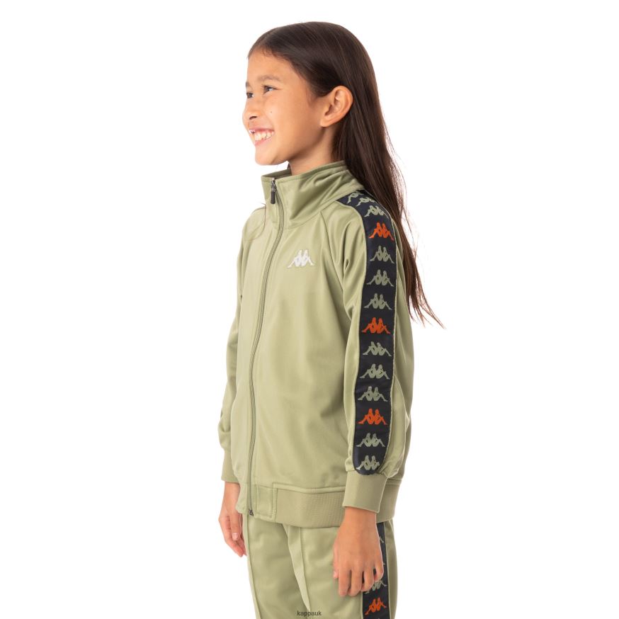 Kappa Kids 222 Banda Dullo Track Jacket Green Salvia 408H4N443 - Kappa Trainers UK