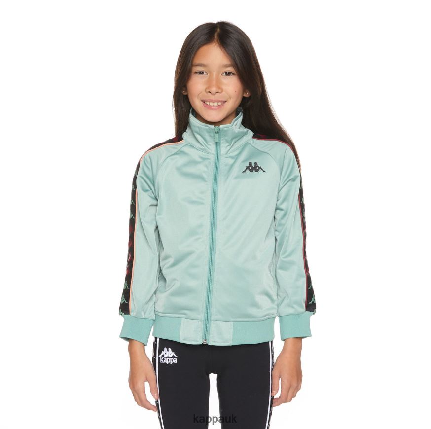 Kappa Kids 222 Banda Mercury Track Jacket Sage Orange 408H4N401 - Kappa Trainers UK