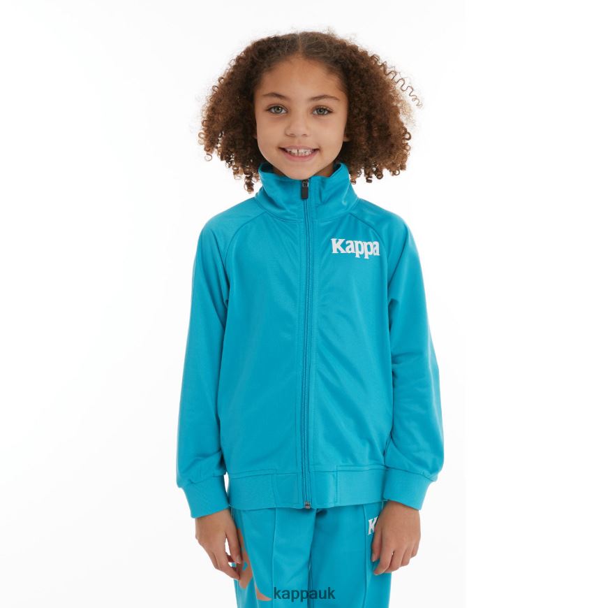 Kappa Kids Authentic Angost Track Jackets Dark Aqua 408H4N418 - Kappa UK