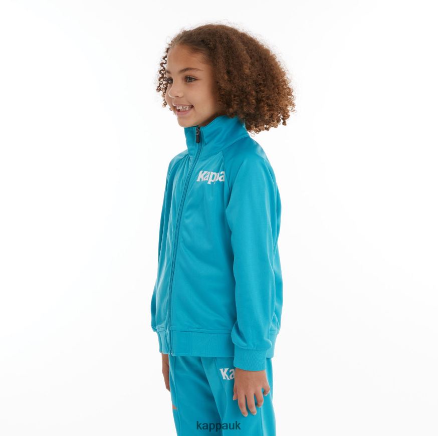 Kappa Kids Authentic Angost Track Jackets Dark Aqua 408H4N418 - Kappa UK