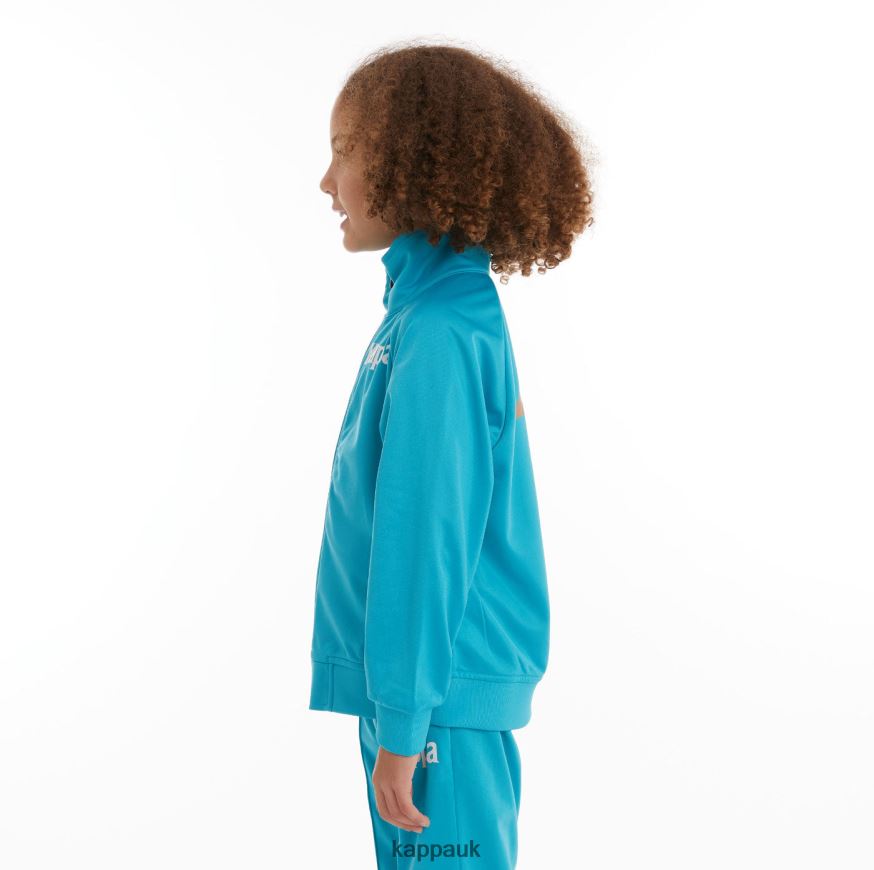 Kappa Kids Authentic Angost Track Jackets Dark Aqua 408H4N418 - Kappa UK