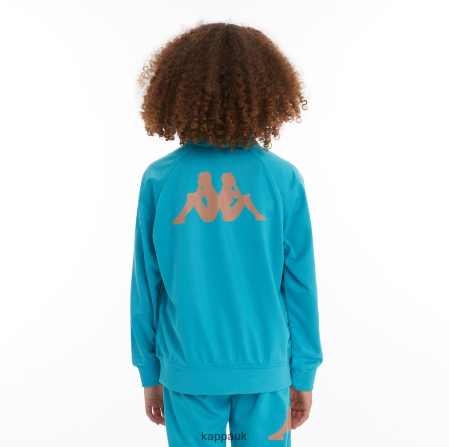 Kappa Kids Authentic Angost Track Jackets Dark Aqua 408H4N418 - Kappa UK