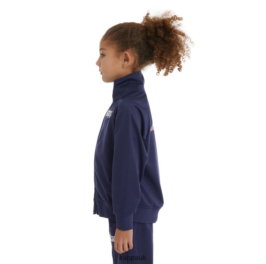 Kappa Kids Authentic Angost Track Jackets Navy 408H4N419 - Kappa Trainers UK