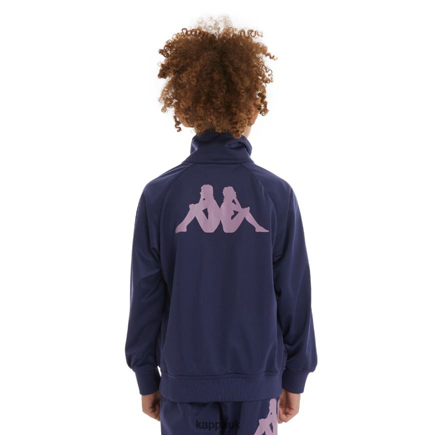 Kappa Kids Authentic Angost Track Jackets Navy 408H4N419 - Kappa Trainers UK