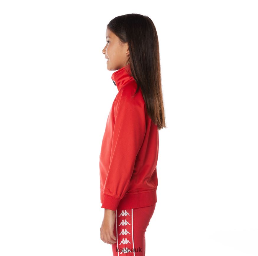 Kappa Kids Authentic Angost Track Jackets Red 408H4N405 - Kappa Tracksuit UK