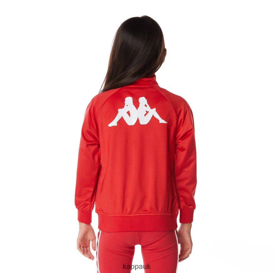 Kappa Kids Authentic Angost Track Jackets Red 408H4N405 - Kappa Tracksuit UK
