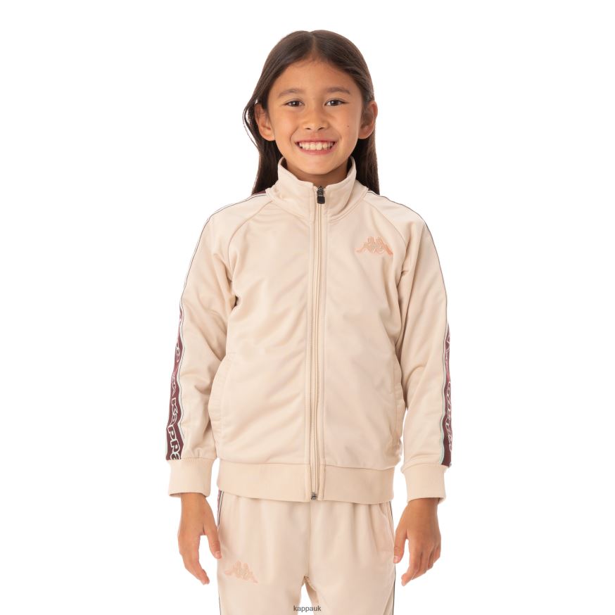 Kappa Kids Logo Tape Artem 2 Track Jacket Beige 408H4N442 - Kappa UK