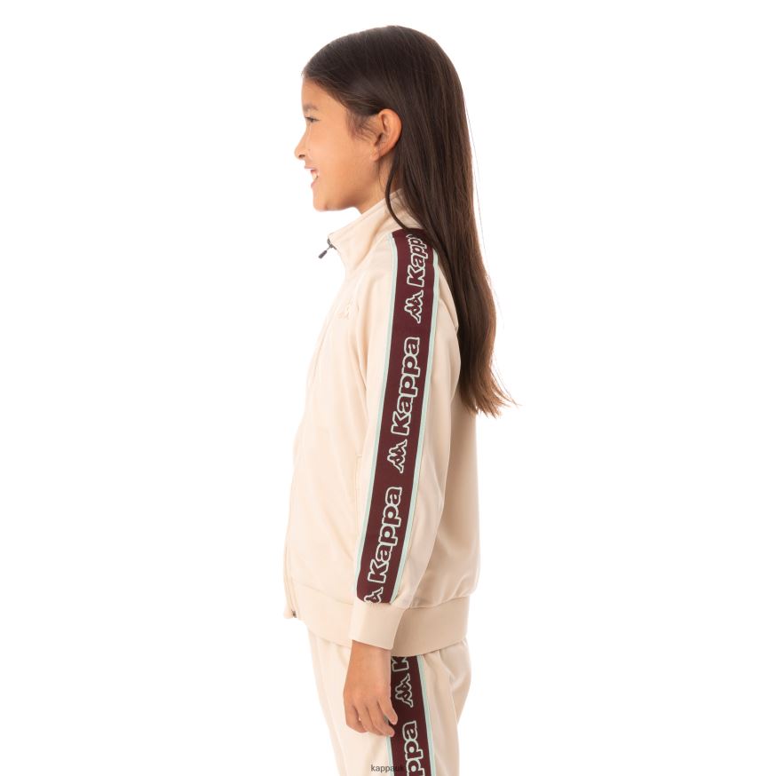Kappa Kids Logo Tape Artem 2 Track Jacket Beige 408H4N442 - Kappa UK