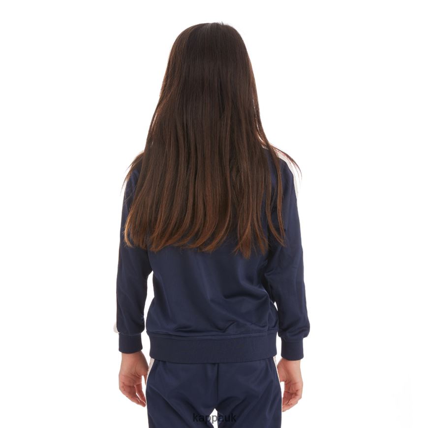 Kappa Kids Logo Tape Artem 2 Track Jacket Dark 408H4N434 - Kappa Trainers UK