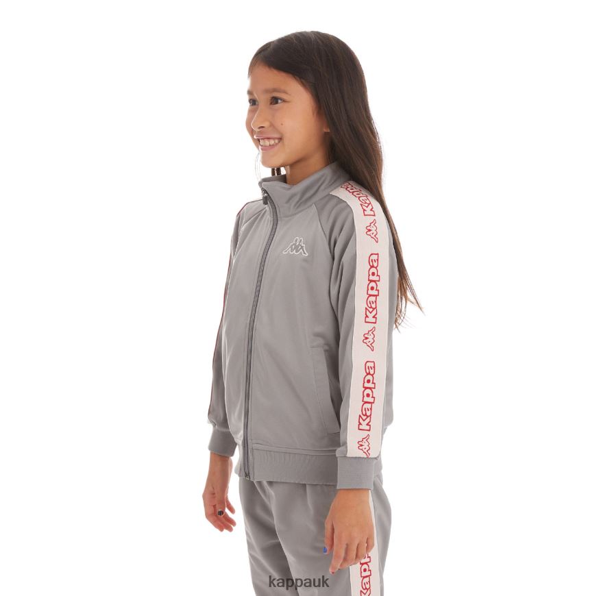 Kappa Kids Logo Tape Artem 2 Track Jacket Grey 408H4N433 - Kappa UK