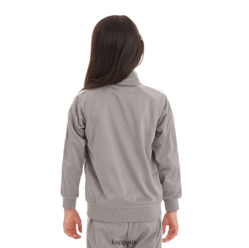 Kappa Kids Logo Tape Artem 2 Track Jacket Grey 408H4N433 - Kappa UK