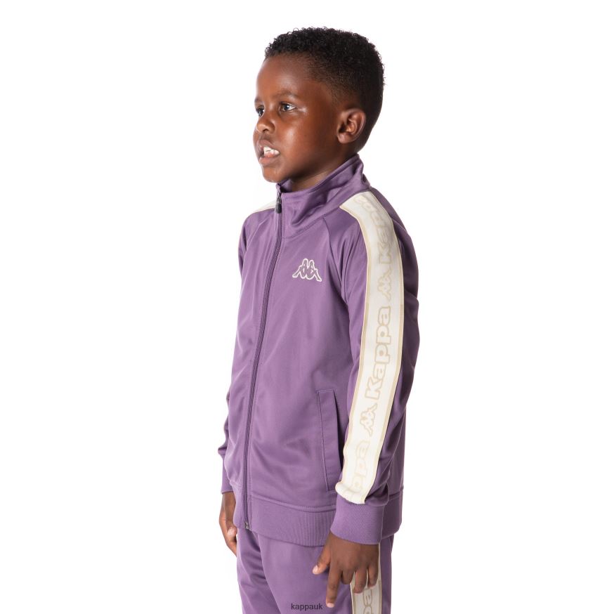 Kappa Kids Logo Tape Artem 2 Track Jacket Purple 408H4N402 - Kappa Tracksuit UK