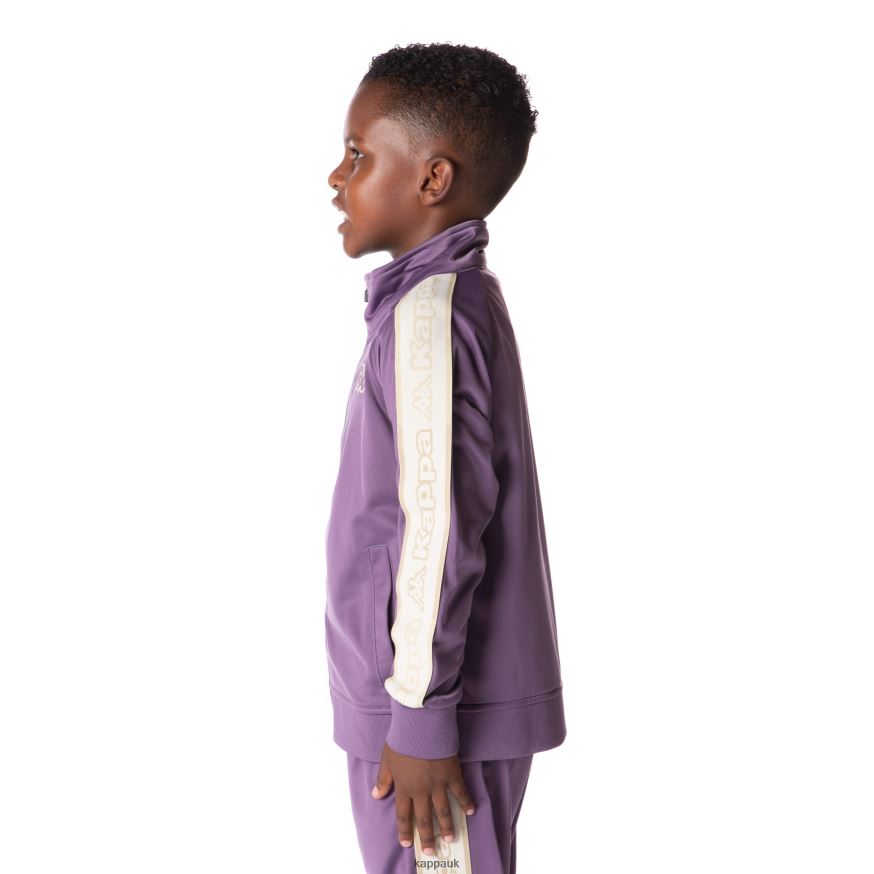Kappa Kids Logo Tape Artem 2 Track Jacket Purple 408H4N402 - Kappa Tracksuit UK
