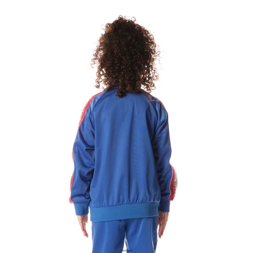 Kappa Logo Tape Dartem Track Jacket Blue 408H4N416 - Kappa Trainers UK