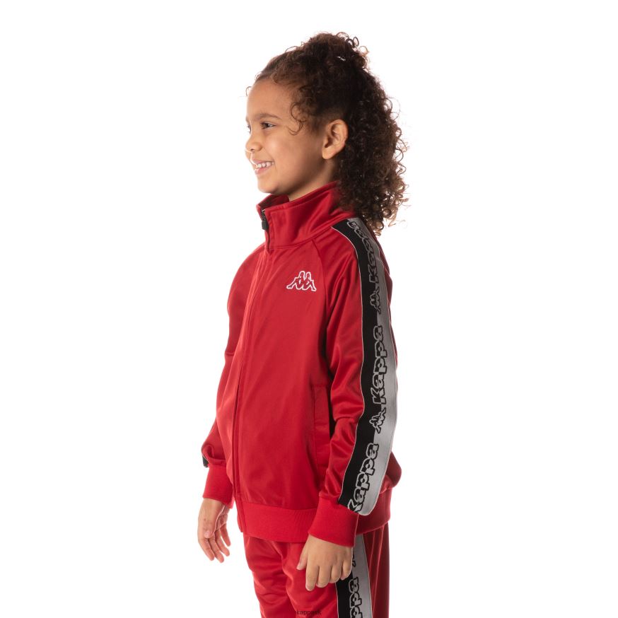 Kappa Logo Tape Dartem Track Jacket Red 408H4N417 - Kappa Tracksuit UK