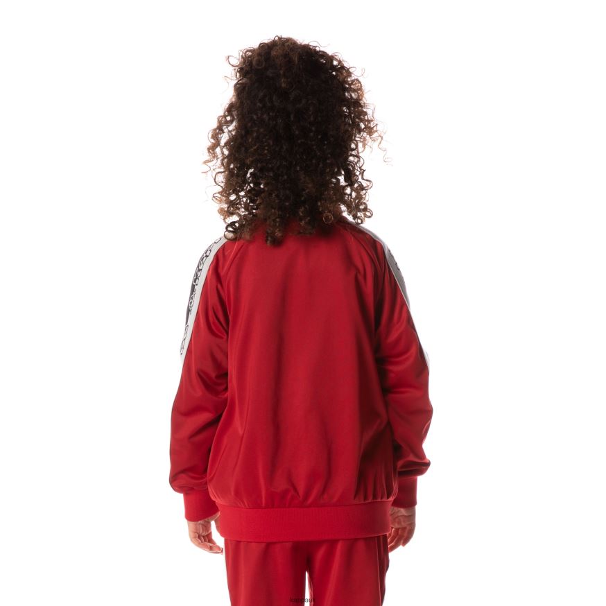 Kappa Logo Tape Dartem Track Jacket Red 408H4N417 - Kappa Tracksuit UK