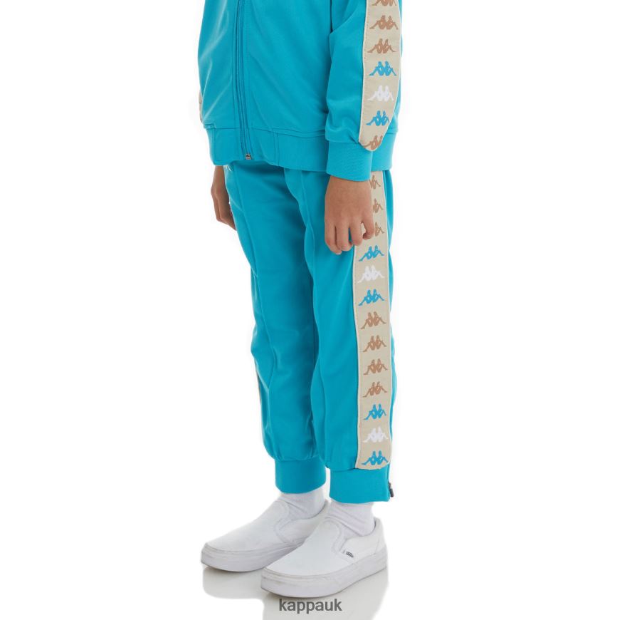 Kappa Kids 222 Banda Deky 2 Trackpants Dark Aqua 408H4N473 - Kappa Trainers UK