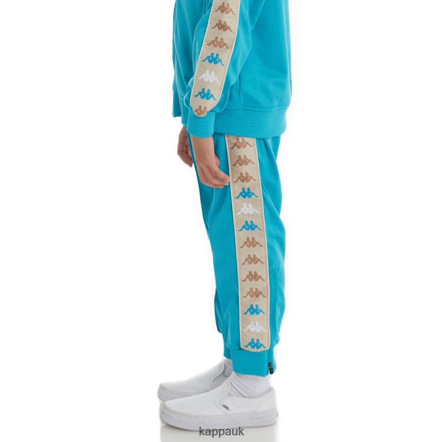 Kappa Kids 222 Banda Deky 2 Trackpants Dark Aqua 408H4N473 - Kappa Trainers UK