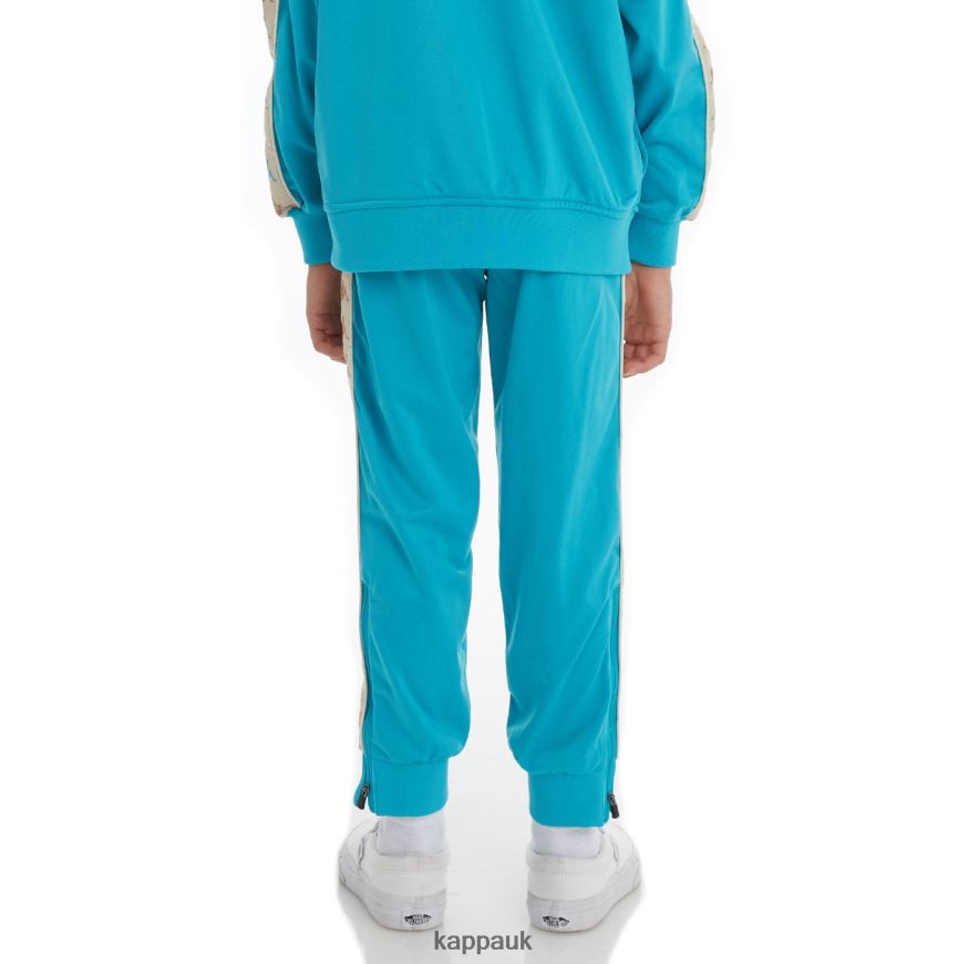 Kappa Kids 222 Banda Deky 2 Trackpants Dark Aqua 408H4N473 - Kappa Trainers UK