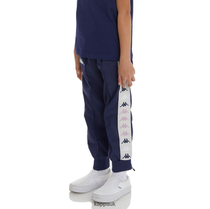 Kappa Kids 222 Banda Deky 2 Trackpants Navy 408H4N475 - Kappa UK