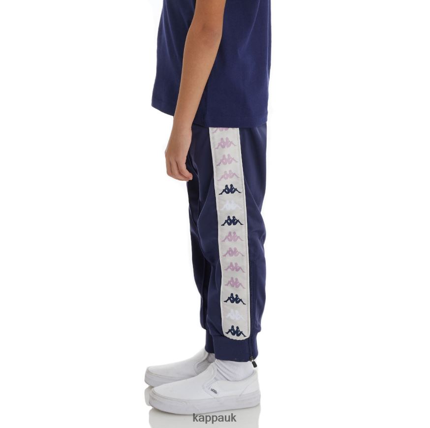 Kappa Kids 222 Banda Deky 2 Trackpants Navy 408H4N475 - Kappa UK
