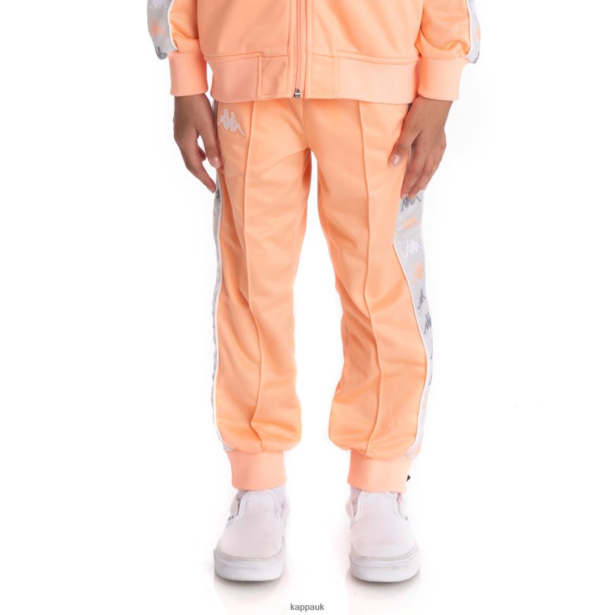 Kappa Kids 222 Banda Deky 2 Trackpants Peach 408H4N474 - Kappa Tracksuit UK