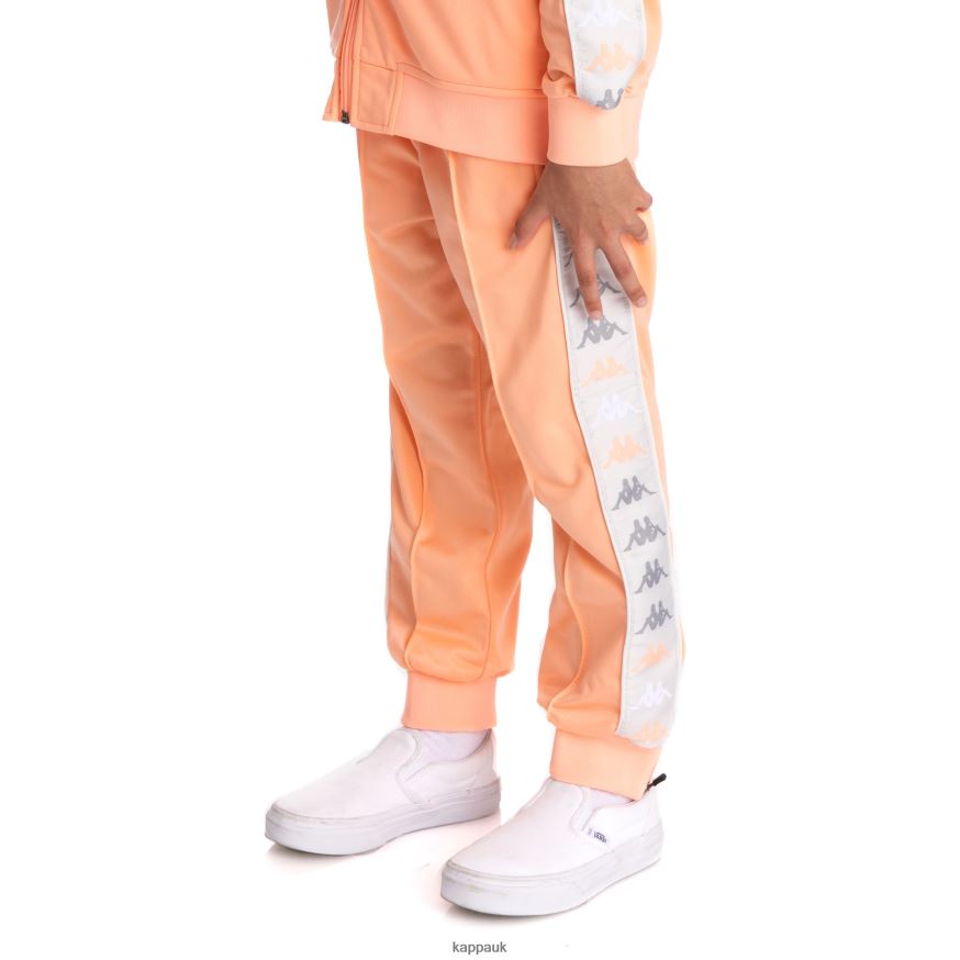 Kappa Kids 222 Banda Deky 2 Trackpants Peach 408H4N474 - Kappa Tracksuit UK