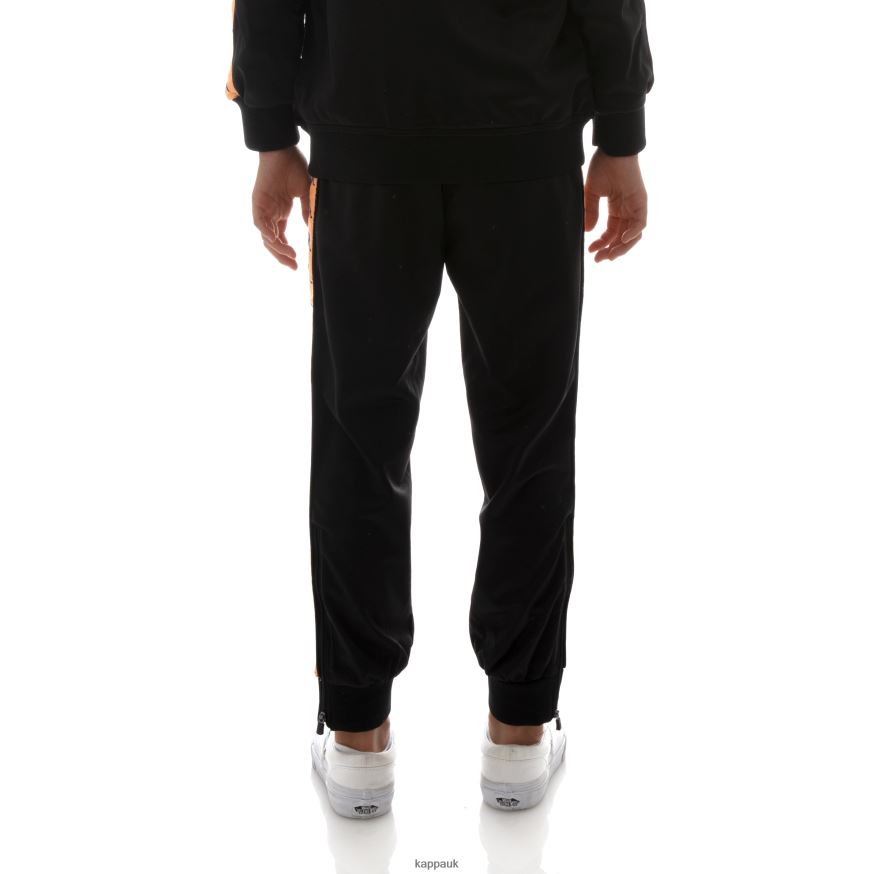 Kappa Kids 222 Banda Deky Trackpants Black 408H4N497 - Kappa Trainers UK