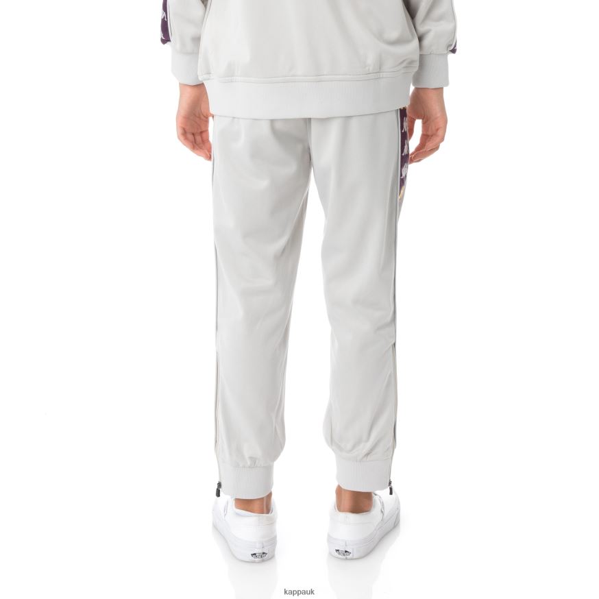 Kappa Kids 222 Banda Deky Trackpants Grey Silver 408H4N498 - Kappa Tracksuit UK