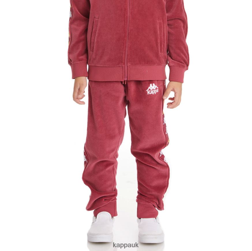 Kappa Kids 222 Banda Lorence Trackpants Burgundy 408H4N490 - Kappa UK