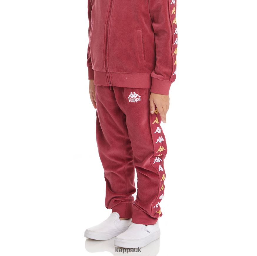 Kappa Kids 222 Banda Lorence Trackpants Burgundy 408H4N490 - Kappa UK