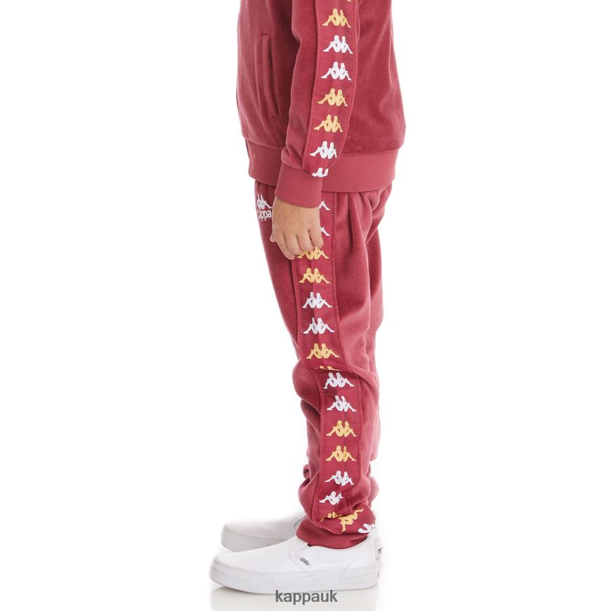 Kappa Kids 222 Banda Lorence Trackpants Burgundy 408H4N490 - Kappa UK