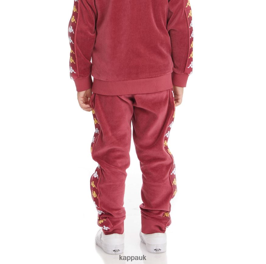 Kappa Kids 222 Banda Lorence Trackpants Burgundy 408H4N490 - Kappa UK