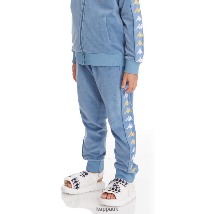 Kappa Kids 222 Banda Lorence Trackpants Light Blue 408H4N489 - Kappa Tracksuit UK