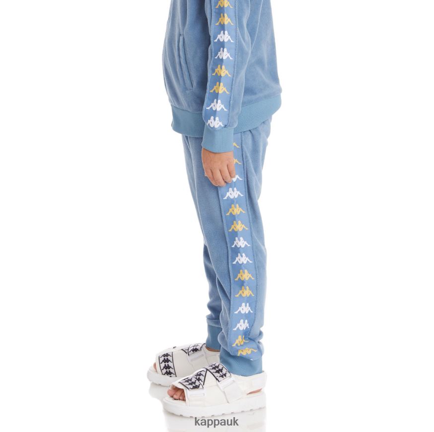 Kappa Kids 222 Banda Lorence Trackpants Light Blue 408H4N489 - Kappa Tracksuit UK