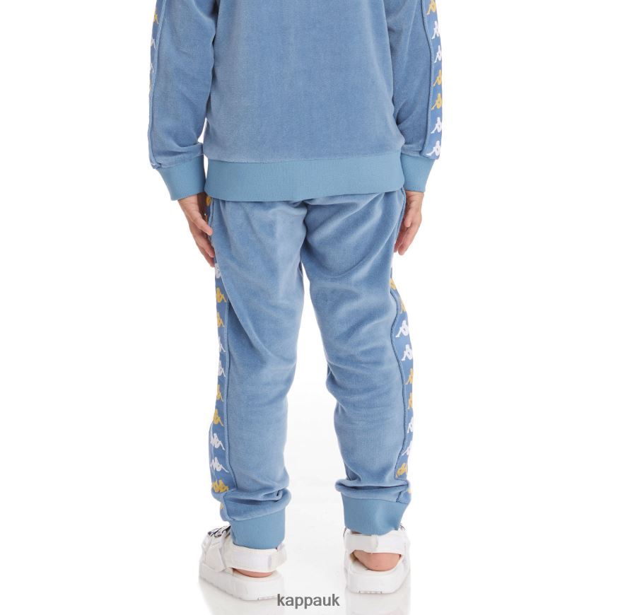 Kappa Kids 222 Banda Lorence Trackpants Light Blue 408H4N489 - Kappa Tracksuit UK