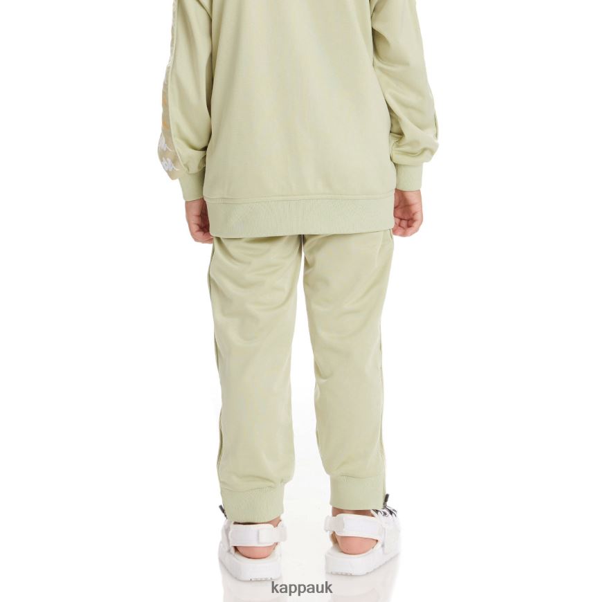 Kappa Kids 222 Banda Rastoriazzin Trackpants Green Sage 408H4N481 - Kappa UK