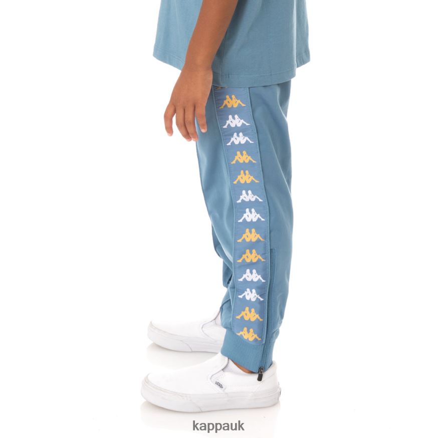 Kappa Kids 222 Banda Rastoriazzin Trackpants Light Blue 408H4N486 - Kappa Tracksuit UK