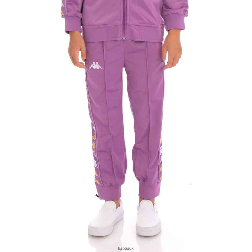 Kappa Kids 222 Banda Rastoriazzin Trackpants Violet Lavender 408H4N482 - Kappa Trainers UK